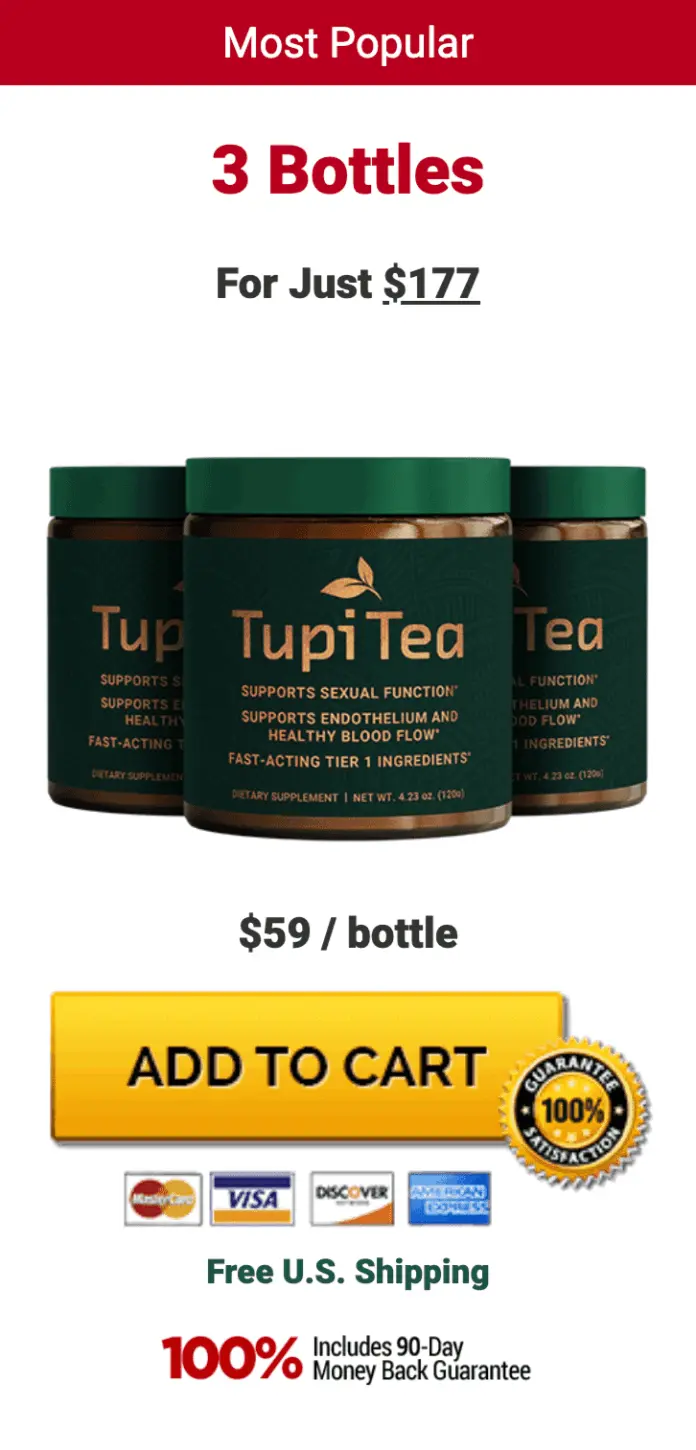 Tupi Tea 3 bottle